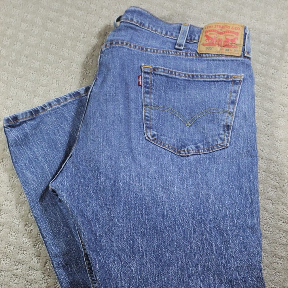 Levi's 505 Blue Jeans 38x30 - EUC